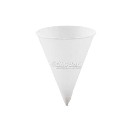 Solo SOLO Cone Water Cups, Paper, 4.25 Oz., Rolled Rim, 200/Bag, 25 Bags/Carton, White SCC 42R